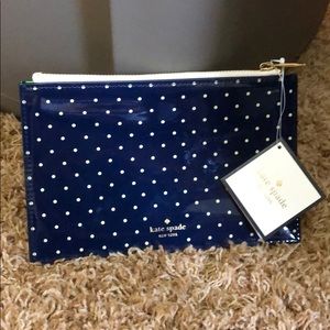 Kate Spade New York Pencil Pouch Clutch Zip Bag